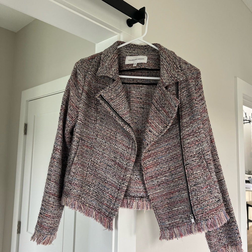 cupcakes & cashmere Multicolor Tweed Blazer